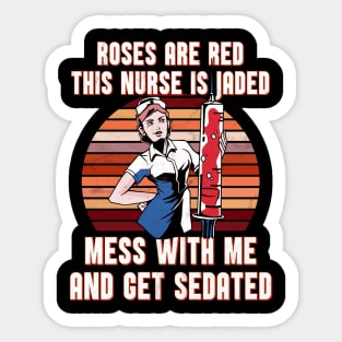 Funny Nurse gift idea Sticker